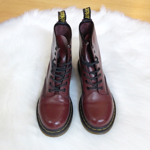 Dr. Martens Shoes - Dr. Martens Cherry Red 8-eye 1640 boots Sz 7